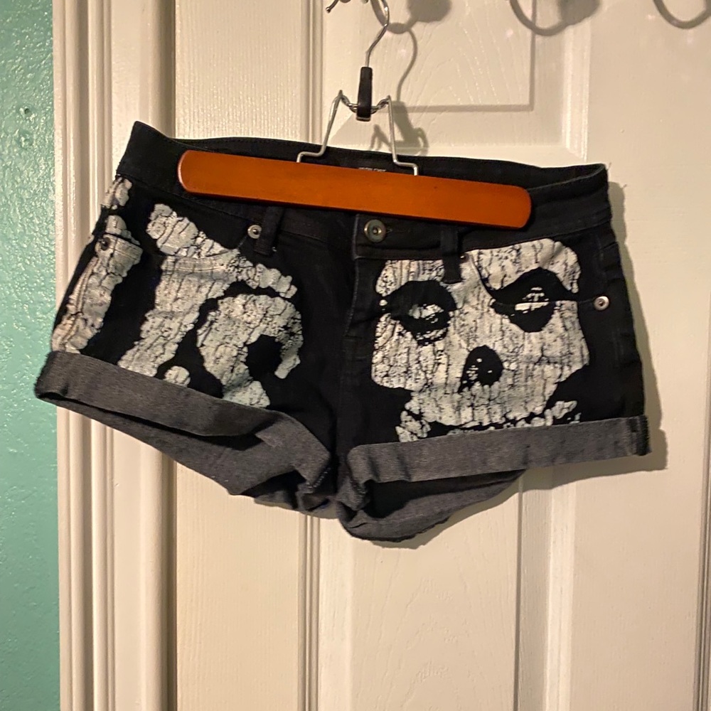 Misfits Ironfist Denim Shorts